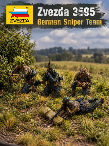 Zvezda 3595 german sniper - sniper, team