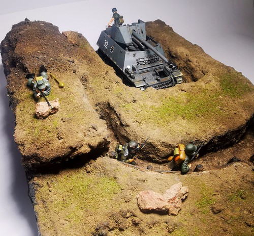 Diorama carro armato pro built - armato, pro-built
